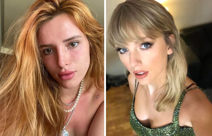 Bella Thorne, Taylor Swift, & other celebs are the reason sparkly dresses are trending in 2024