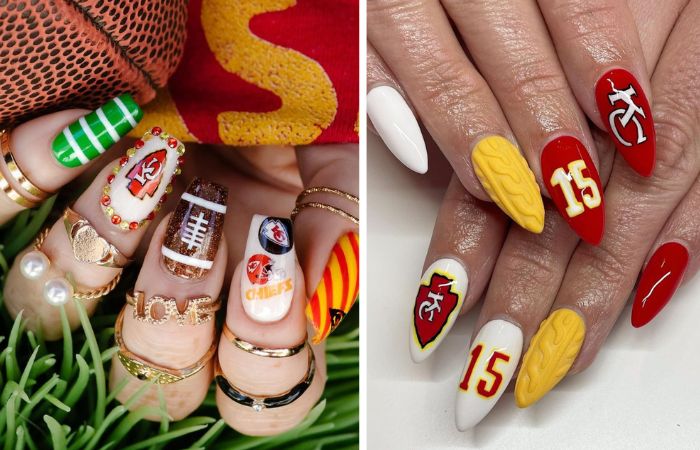 This Super Bowl nail art is WAY too cute to ignore