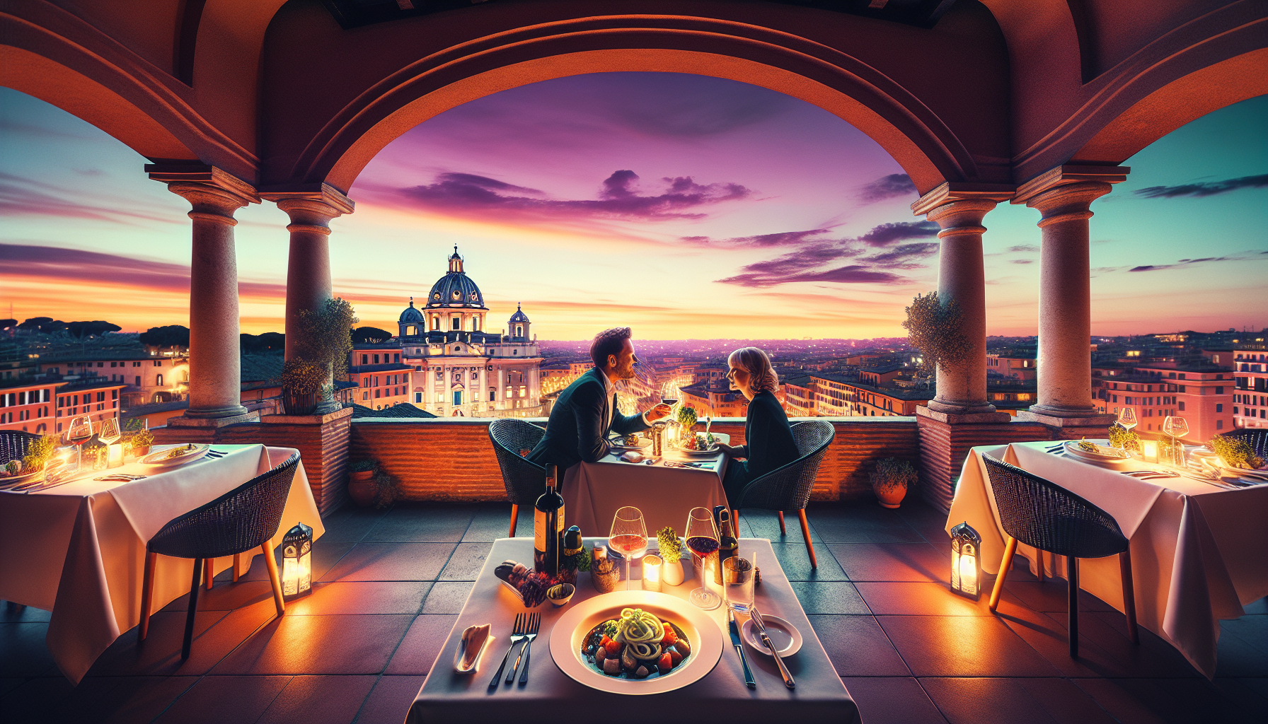 Is this the most romantic restaurant in Rome, Italy?