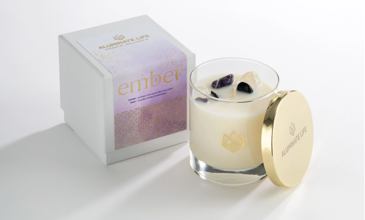 Why Aluminate Life’s crystal-infused candles are the cozy gift everyone wants this holiday season