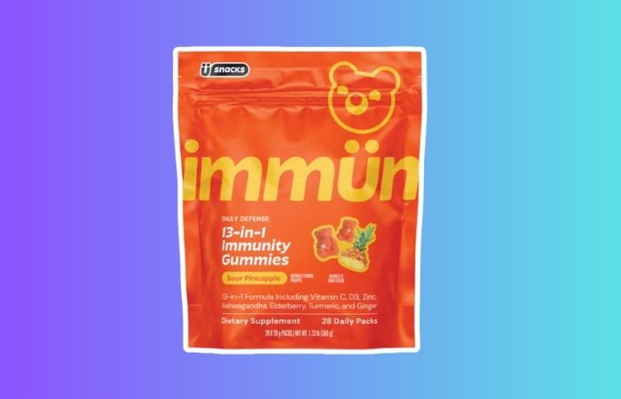 Grüns Immün 13-in-1 Sour Pineapple Gummies taste more like candy than a supplement